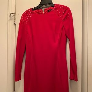 Red Tahari dress...